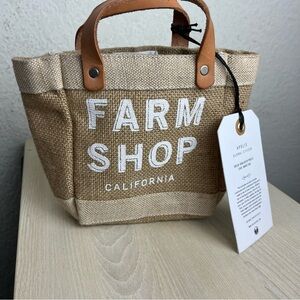 Apolis Global Citizen Mini Market Bag Micro Farm Shop California Jute